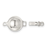 Sterling Silver 10.0mm Polished Pearl Bead Clasp, MPN: SS3522