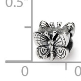 Butterfly Bead - Sterling Silver QRS1231
