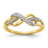 Infinity Symbol Ring 14k Gold Diamond, MPN: RM5730-010-YA, UPC: 883957719061