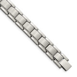 8.25 Inch Link Bracelet Stainless Steel Brushed and Polished, MPN: SRB2777-8.25, UPC: 191101860003