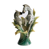 Franz Porcelain Zebra Flower Vase, MPN: FZ00379