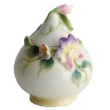 Franz Porcelain Sweet Pea Sugar Jar With Cover, MPN: FZ00418