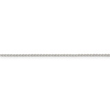1.25mm Diamond-Cut Round Spiga Chain with 2 Inch Extender 18 Inch Sterling Silver QSR035E-18