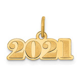 Horizontal 2021 Charm 14k Gold, MPN: YC1446, UPC: