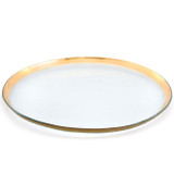 Annieglass Roman Antique Round Party Platter Gold, MPN: G114