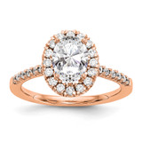14Kr Oval Halo Engagement Lab Grown Diamond Si1/Si2, G H I, Semi-Mount Ring MPN: RM2058E-150-7RLG UPC: 14Kr Oval Halo Engagement Lab Grown Diamond Si1/Si2, G H I, Semi-Mount Ring MPN: RM2058E-150-7RLG UPC: