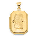 Diamond-Cut Brushed 20mm Rectangular Locket 14k Gold MPN: XL822 UPC: Diamond-Cut Brushed 20mm Rectangular Locket 14k Gold MPN: XL822 UPC: