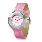 Moog Facet Pink Dial Pink Satin Strap Watch - Fashionista