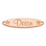 Oval with Stars Name Plate 14k Rose Gold Large MPN: XNA93R UPC: