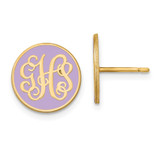Epoxied Circle Monogram Post Earrings 14k Gold MPN: XNE32Y UPC:
