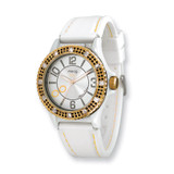 Moog Huit IP-plated Silver Dial White Silicon Strap Watch - Fashionista