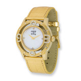 Moog Mother of Pearl Dial Gold Strap Watch - Fashionista