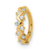 Cartilage Ring 14k Gold CZ Diamond MPN: BD193 UPC: