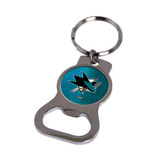 NHL San Jose Sharks Bottle Opener Key Ring By Rico Industries MPN: GC6382 UPC: 94746748333