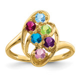 6-Stone Mothers Ring Mounting 14k Gold Polished MPN: XMR3/6-7 UPC: 883957448503 6-Stone Mothers Ring Mounting 14k Gold Polished MPN: XMR3/6-7 UPC: 883957448503