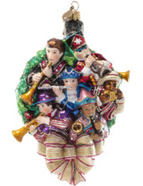 Jay Strongwater 11 Pipers Piping Glass Ornament, MPN: SDH20026-250