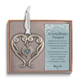 Forever in my Heart Silver-tone with Blue Stone Heart Locket Ornament, MPN: GM24268, UPC: 785525304283