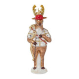 Juliska Country Estate Reindeer Games Cupid the Reindeer Glass Ornament, MPN: ORN/042, UPC: 810034836946