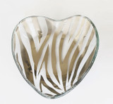 Annieglass Zebra Heart Bowl, MPN: CSH603P Size: 5 Inch