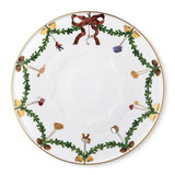 Royal Copenhagen Star Fluted Christmas Cake Dish 12.5 Inch, MPN: 1017442, UPC: 5705140244370