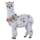 Jay Strongwater Flowery Llama Figurine, MPN: SDH1960-256, UPC: 848510042086