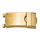 16mm Tri-fold Yel Plated Deployment Clasp with Tube & Pins, MPN: FTL137Y-16, UPC: