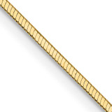 14k Gold 18 Inch 1mm Octagonal Snake with Lobster Clasp Chain, MPN: OSA150-18, UPC: 886774962184