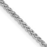 Sterling Silver Rhodium-Plated 1.75mm Round Spiga Chain 18 Inch, MPN: QSP050R-18, UPC: 886774115344