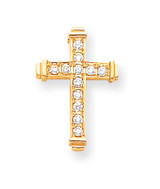 14k Gold VS Diamond Cross Pendant, MPN: XP95VS, UPC: 883957212012