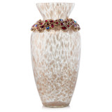 Jay Strongwater Ruby Norah Bejeweled Vase, MPN: SDH2562-224, UPC: 848510042604