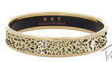 Halcyon Days 1cm Tug Rice Leopard Gold Small Bangle Bracelet, MPN: PBTRA0110GS, EAN: 5056327804505