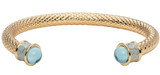 Halcyon Days Salamander Aquamarine Gold Torque Bangle Bracelet, MPN: BRSAL30STG, EAN: 5056327804833