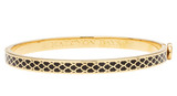 Halcyon Days 6mm Salamander Black Gold Hinged Bangle Bracelet, MPN: HBSSA0206G, EAN: 5056327805137