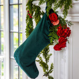 Crown Linen Designs Velvet Large Stocking Green, MPN: Stocking04, UPC: , Size: