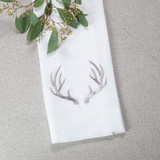Crown Linen Designs Antlers Linen Towel Taupe, MPN: T153, UPC: 814639006674, Size: 17 Inch x 29 Inch