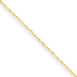 Carded Cable Rope Chain 16 Inch 10k Gold 10K7RY-16