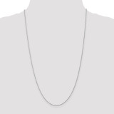 0.8mm Lite-Baby Rope Chain 24 Inch 10k White Gold 10WPE3-24