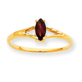 Polished Geniune Garnet Birthstone Ring 10k Gold 10XBR178 Polished Geniune Garnet Birthstone Ring 10k Gold 10XBR178