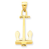 3-D T-Bar Style Anchor Pendant 14k Gold C3340 3-D T-Bar Style Anchor Pendant 14k Gold C3340