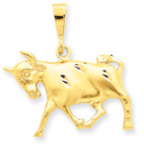 Taurus Zodiac Charm 14k Gold C465