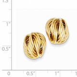 Love Knot Earrings 14k Gold E694