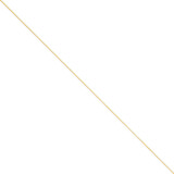 1mm Solid Diamond-cut Spiga Chain 16 Inch 14k Gold PEN130-16
