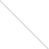 0.6mm Solid Diamond-cut Cable Chain 16 Inch 14k White Gold PEN145-16