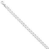 6.25mm Polished Fancy Anchor Link Chain 7.25 Inch 14k White Gold WLK683-7.25