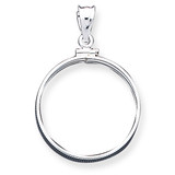 26.4 x 1.8mm Susan B. Anthony Plain Coin Bezel Pendant Sterling Silver MPN: QBP6 26.4 x 1.8mm Susan B. Anthony Plain Coin Bezel Pendant Sterling Silver MPN: QBP6