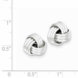 Twisted Knot Post Earrings Sterling Silver QE6835
