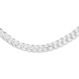 18 Inch 6.75mm Braided Fancy Necklace Sterling Silver MPN: QH4929-18