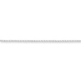 16 Inch 1.25mm Twisted Box Chain Sterling Silver QPE26-16 UPC: 883957083155