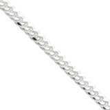 7 Inch 8.5mm Domed Curb Chain Sterling Silver QRC240-7 UPC: 883957256207