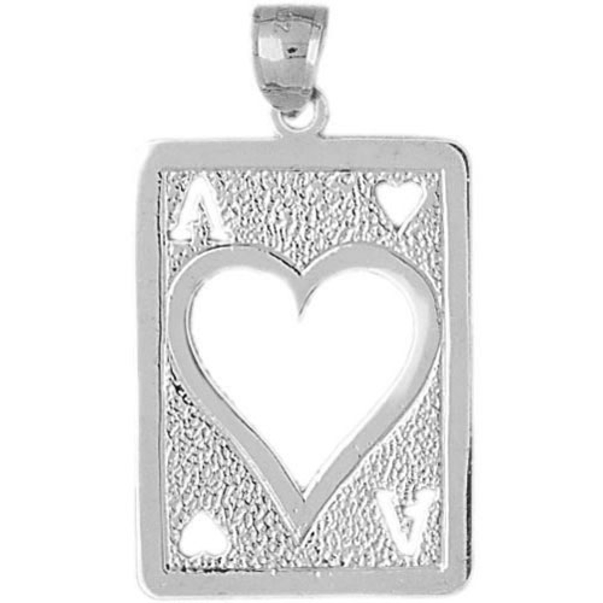 Playing Cards Ace Heart Charm Bracelet Or Pendant Necklace In 14k